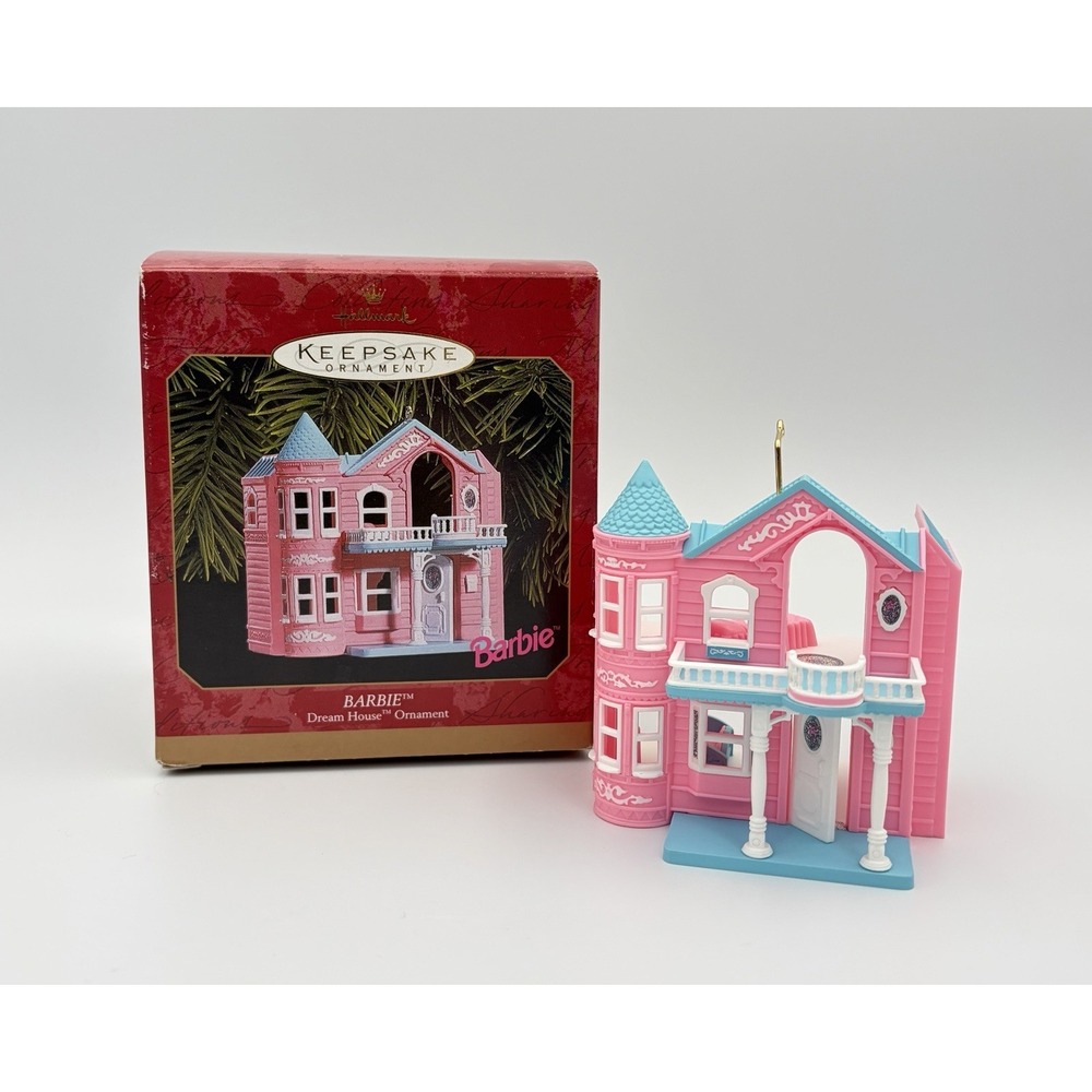 1999 Hallmark Keepsake Ornament Barbie Dream House Miniature Dollhouse New